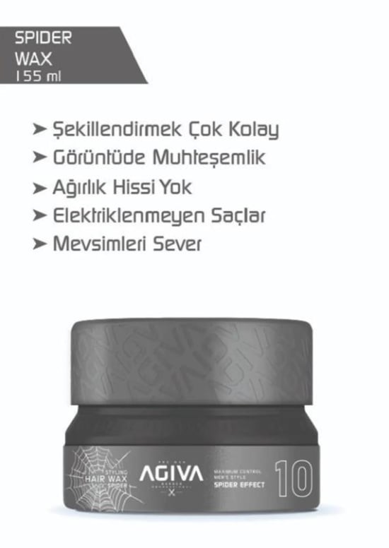 Agiva Wax 155 Ml 10 Numara Spıder