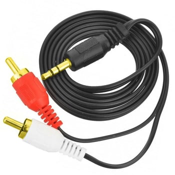 Kablo 2 Rca To Aux 3.5mm Gold 1.5 Metre