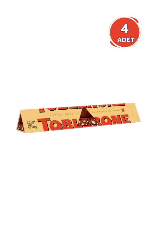 Toblerone Sütlü Çikolata 100 gr -(4 x 100 gr)  4 Adet