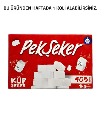 Pekşeker Küp Şeker 1 Kg (405 Adet)