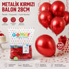 Gemar Gm-110-53 ( Metalik & Kırmızı ) Balon ( 11'' & 28cm & 100pcs )