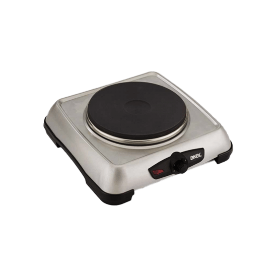 Akel Ap-516 ( Gümüş ) ( Tek Gözlü ) Mini Elektrikli Ocak ( 1500w ) ( Ayarlanabilir Termostat ) ( Isıtıcı Yüzey = 18cm )