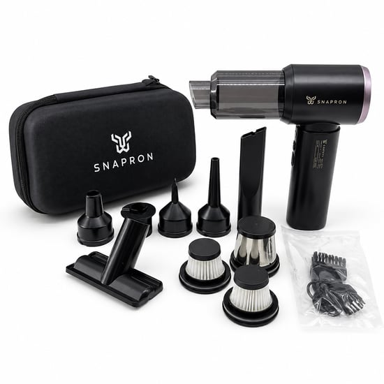 Snapron Snv-3002 ( Oto Araç & 2in1 ) ( Şarjlı ) ( 80w & 12000pa ) ( 9 Başlık & 3 Filtre ) El Tipi Basınçlı Hava Üfleme & Araç Süpürge Makinesi ( Taşıma Çantalı )
