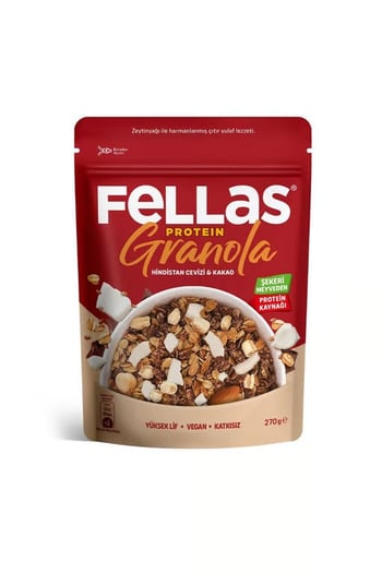 Fellas Protein Granola - Hindistan Cevizi & Kakao 270g