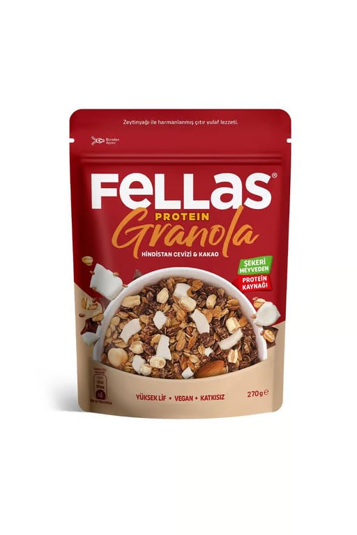 Fellas Protein Granola - Hindistan Cevizi & Kakao 270g