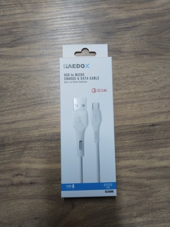 Raedox Hızlı Mikro Kablo 3.4A R34MK
