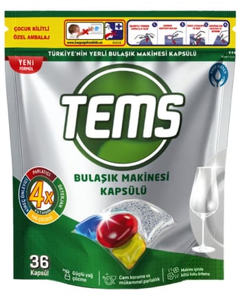 TEMS Kapsül Bulaşık Deterjanı 36'lı