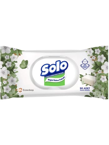 Solo Beyaz Sabun Kokulu İslak Mendil 90 Yaprak