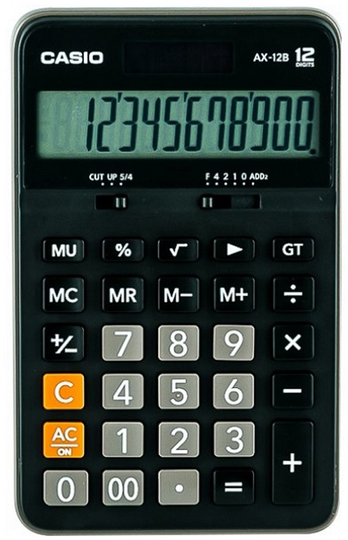 Casio Hesap Makinesi Masaüstü Ax-12b 12 Hane