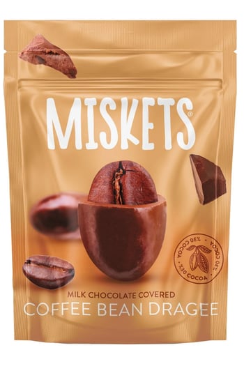 Miskets Sütlü Çikolata Kaplı Kahve Çekirdeği Draje 70g (12’li Kutu)