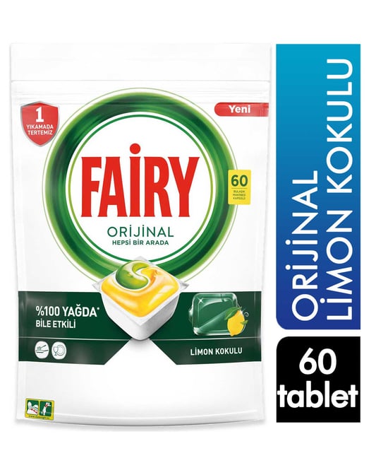 Fairy Hepsi Bir Arada 60 Yıkama Bulaşık Makinesi Tableti