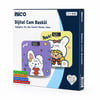 İ11-030 0221a ( Dijital & Pilli ) ( Desenli Renkli Cam ) Banyo Baskül Terazi Tartı ( Lcd Ekran ) ( 180kg/50gr ) ( 26x26cm )
