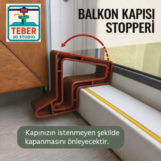 Teber Kalıp Pencere - Balkon Kapı Stoperi (kahverengi)