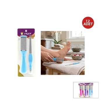 Vigor K-6165 ( 2pcs ) Tınak & Topuk Törpü Bakım Seti