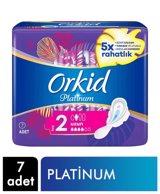 Orkid Hijyenik Ped Platinum 7'li Uzun