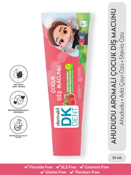 Dermokil Pırıl Çocuk Diş Macunu 50 Ml Ahududu Aromalı