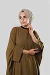 Hürrem Bone  Bej Drapeli Salaş Tesettür Bone Sandy Büzgülü 2315_12