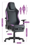 Fashcolle Globe Pro Purble Oyuncu Koltuğu
