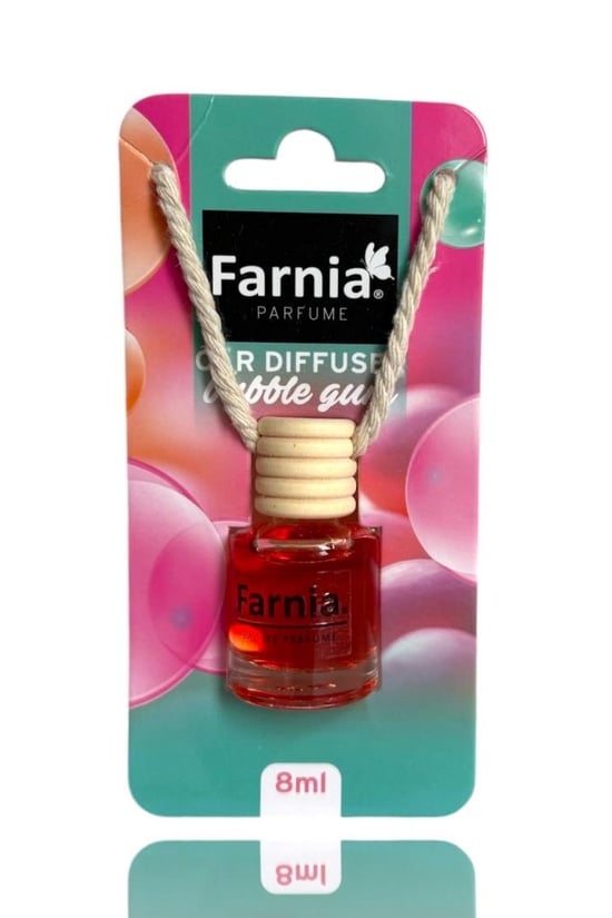 Farnia Yüksek Esanslı Askılı Araç Kokusu Edp Parfüm Tatlı Sakız 8 Ml