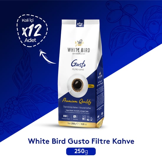 White Bird Gusto Filtre Kahve 250 gr – 12'li Koli