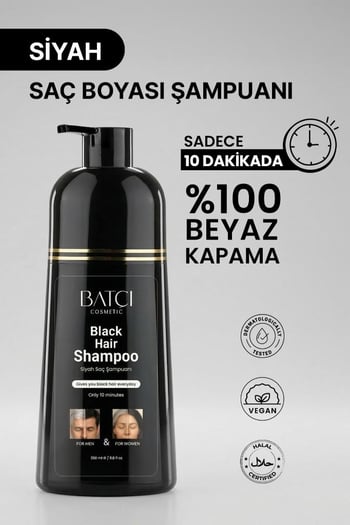 Batçı Anında Etkili Beyaz Kapatıcı Siyahlaştırıcı Şampuan 350 ml