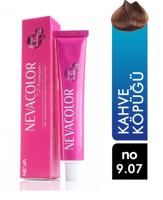 Nevacolor Premium Tüp Saç Boyası Kahve Köpüğü 9.07