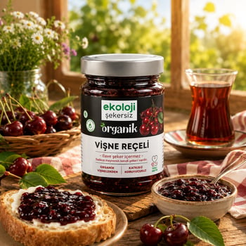 Organik Vişne Reçeli 380 Gr.