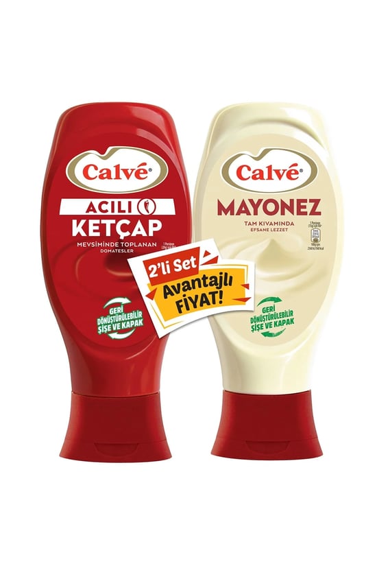 Calve Ketcap Acılı 400gr +mayonez Set 350gr