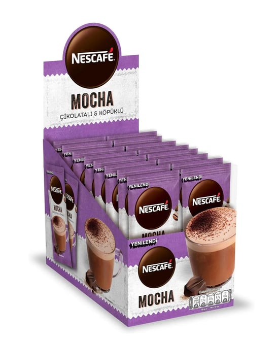 Nescafe Mocha 17,9 gr 24'lü Paket Çikolatalı Sütlü Köpüklü
