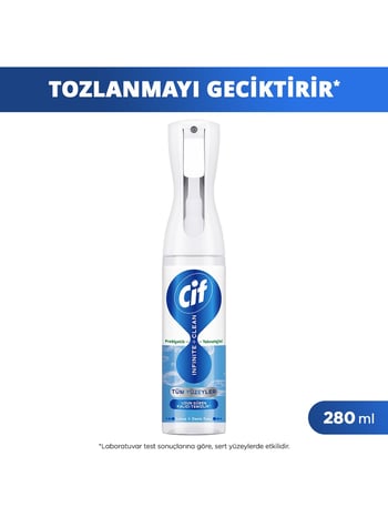 Cif Tüm Yüzeyler için Infinite Clean Sprey Lotus 280 Ml