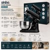 Sinbo Smx-2773 ( Siyah ) Standlı Mikser ( Çırpıcı & Hamur Yoğurucu & Karıştırıcı ) ( 8 Kademe Hız Ayar ) ( 7l Çelik Hazne ) ( 1500w )