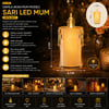 İnura Global Smokeless Candle Yakut-9458 ( Orta Boy ) ( Damlalı Akan Mum Modeli ) ( Pilli ) Led Mum