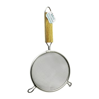 İ22-304 ( 20cm ) ( 2 Kulaklı ) ( Ahşap Saplı ) Tel Süzgeç ( Metal Çerçeçeve ) ( Sap: 14.5cm )