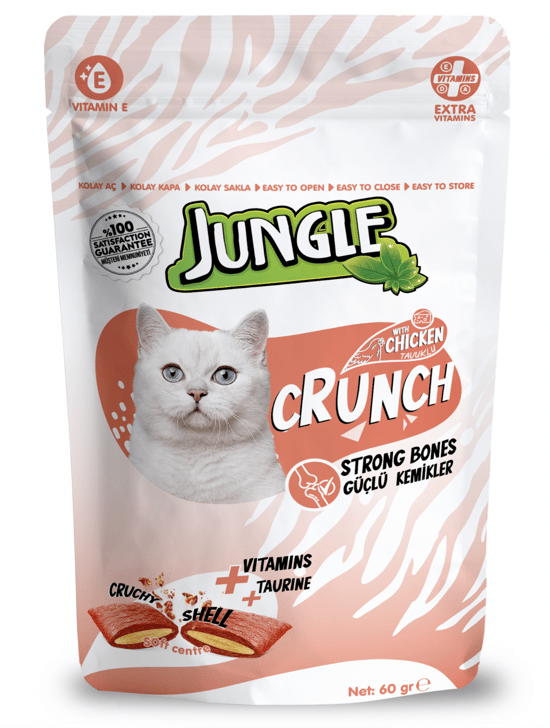 Jungle 60 Gr Crunch Kedi Ödül Maması Güçlü Kemikler Jngr-001