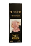 Hürrem Bone Beyaz Eşarp ve Şal Sabitleme Yapışkan Etiketi Çift Taraflı Sticker Polyester 50'li Paket 1030_42