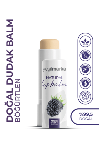 Yeşilmarka Doğal Dudak Balmı - Böğürtlen Aromalı