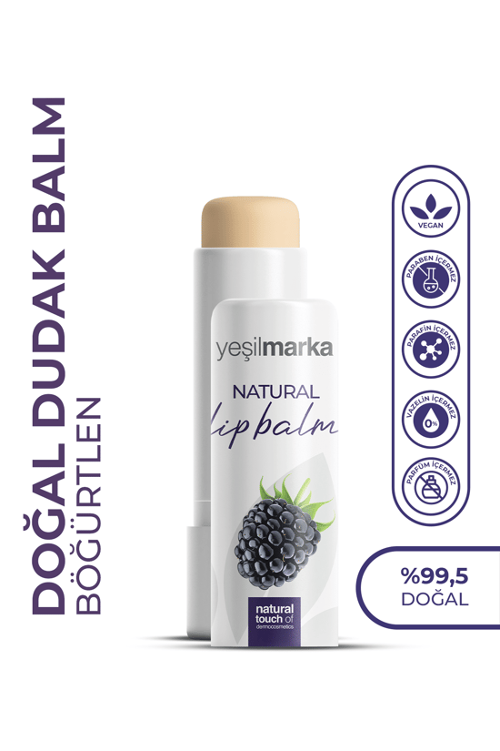 Yeşilmarka Doğal Dudak Balmı - Böğürtlen Aromalı