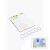 Bih Shower Curtaın-616-617 T0812-06 ( Çif Kanat ) Pvc Banyo Duş Perdesi ( 2 Pcs X 90x180cm & 12 Halkalı )