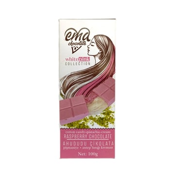 Ahududulu ve Fıstıklı Melek Saçı Çikolata - Pişmaniye Dolgulu (100gr)