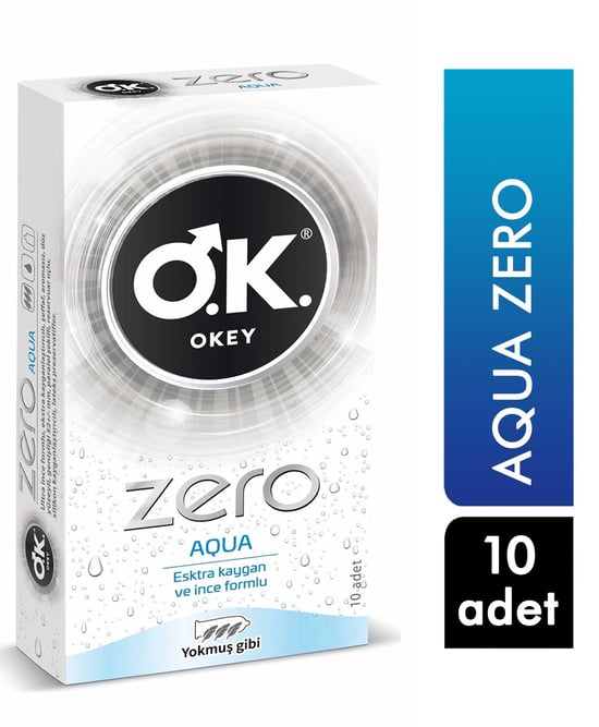 Okey Prezervatif 10'lu Zero Aqua