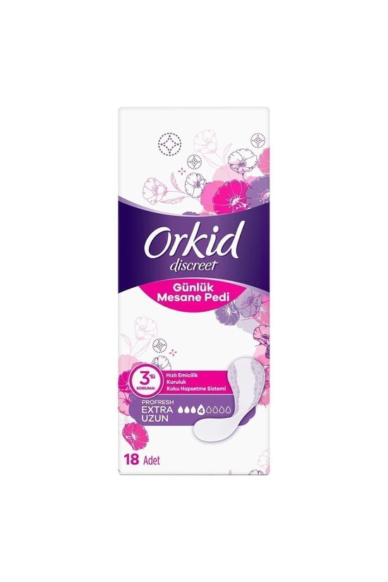 Orkid Mesane Pedi Ekstra Uzun Süper Ekonomik Paket 18 Ped