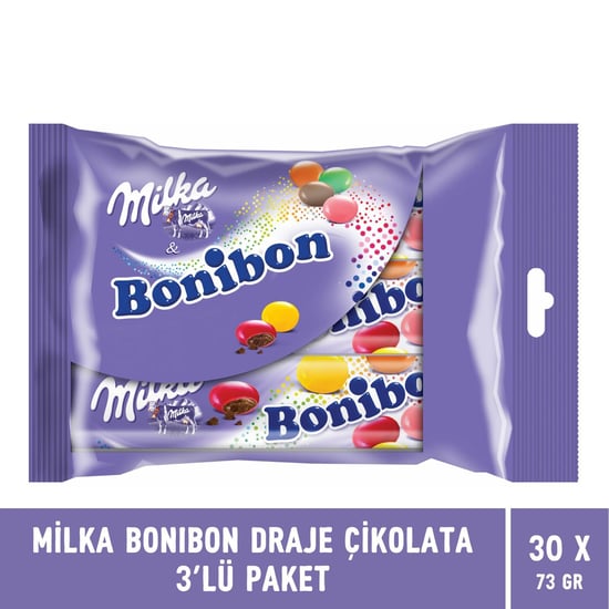 Milka Bonibon Draje Çikolata 3'lü Paket X 30 Adet