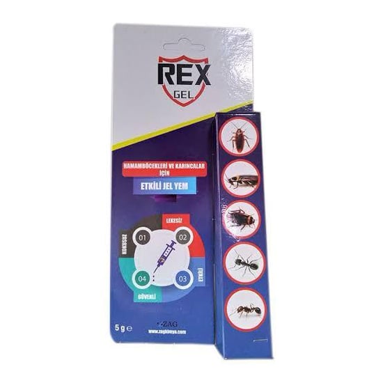 Rex Gel Hamamböceği ve Karıncalar İçin Etkili Jel Yem 5 Gr