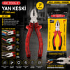 Gk Tools ( Kırmızı & Şeffaf ) ( 7'' ) ( Saplı ) Yan Keski ( 180mm )