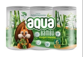 Aqua Havlu 6'lı Bambu