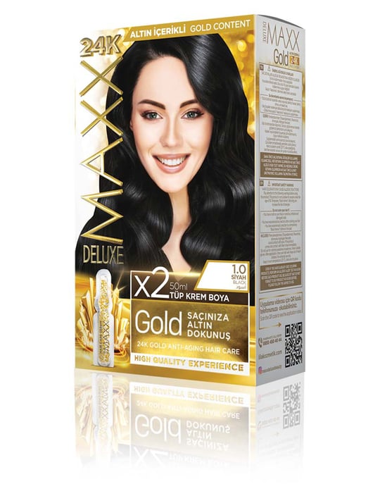 Maxx Deluxe Gold Beauty Set Boya 1.0 Siyah