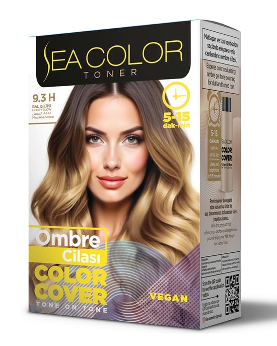 Sea Color Ombre Cilası Set Saç Boyası 9.3h Bal İşıltısı