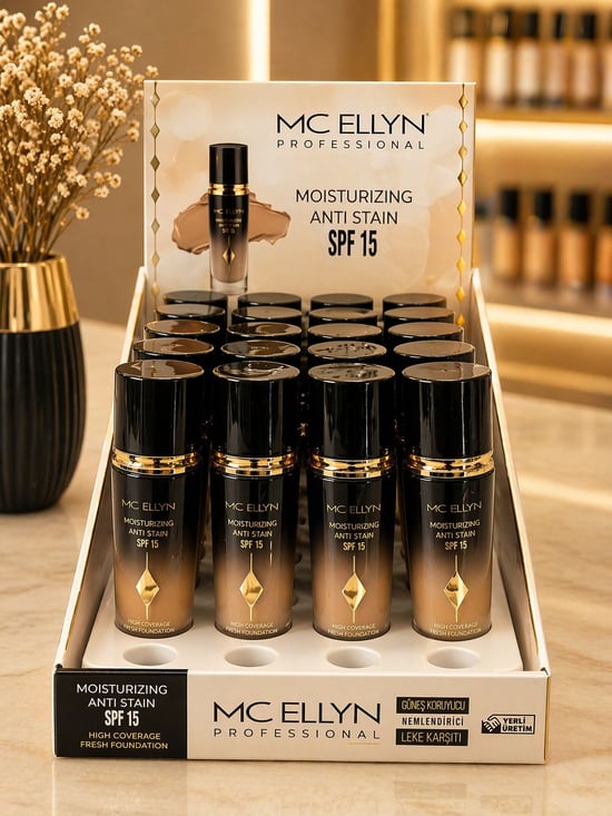 Mc Ellyn Moisturizing Anti Stain Spf 15 Siyah Şişe Fondöten