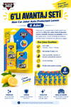 Joker New Car Auto Protectant Lemon 6’lı Avantaj Seti – Araç İçi Torpido Temizleyici, Koruyucu ve Parlatıcı Süngerli Silikon Set