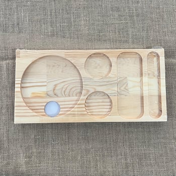 Private 5 adet Otel Servis Karşılama Sunum İkram Tepsisi Doğal Masif Ahşap 5 Bölmeli Kettle Ketil Altlığı 41x20 Cm